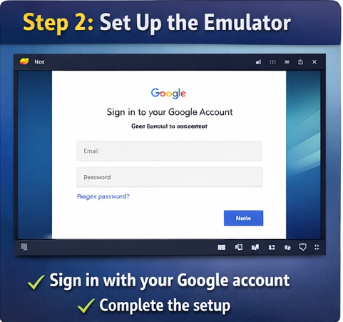 Setup emulator