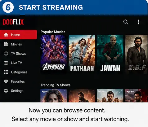 start streaming